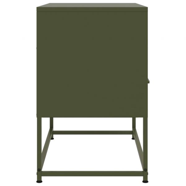 TV-Schrank Olivgrün 68x39x60,5 cm Stahl