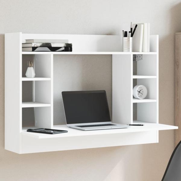 ARDEBO.de - Wand-Schreibtisch Weiß 105x48x75 cm Holzwerkstoff