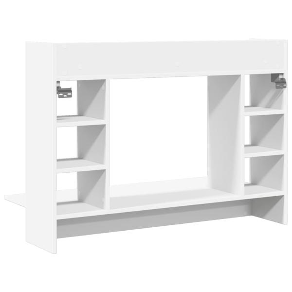 Wand-Schreibtisch Weiß 105x48x75 cm Holzwerkstoff