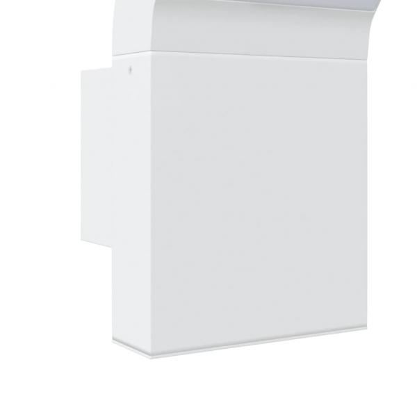 LED-Außenwandleuchten 2 Stk. Weiß Aluminiumdruckguss