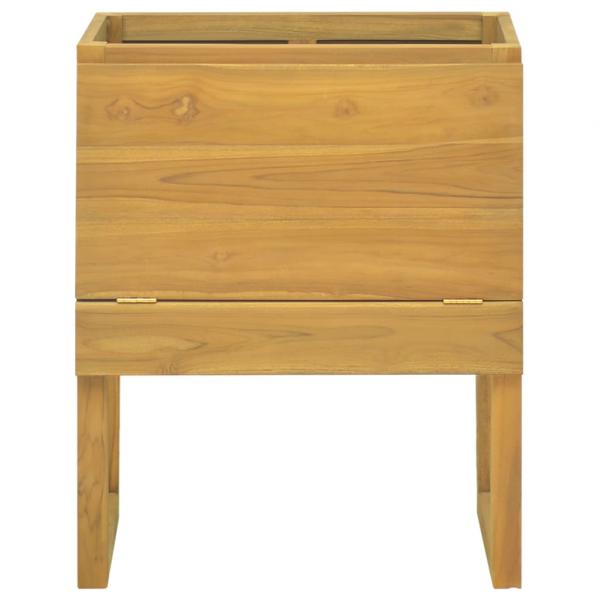 Badschrank 60x40x75 cm Massivholz Teak