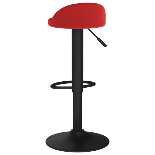 Barhocker 2 Stk. Weinrot Samt 