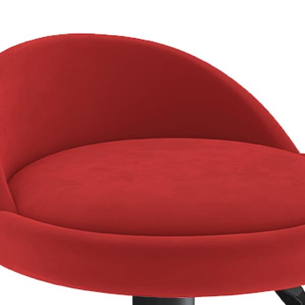 Barhocker 2 Stk. Weinrot Samt 