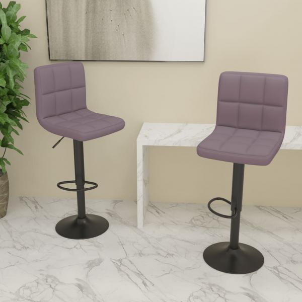 ARDEBO.de - Barhocker 2 Stk. Taupe Stoff