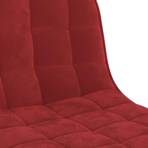 Barhocker 2 Stk. Weinrot Samt 