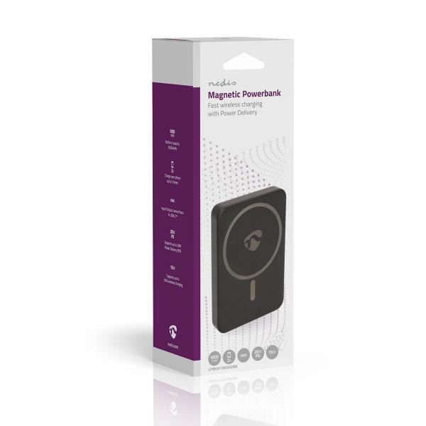 powerbank | 5000 mAh | kabelloses Laden | 1.67 / 2.22 / 3.0 A | Anzahl der Ausgänge: 1 | Ausgangsanschluss: 1x USB-C? | Eingangsverbindung: 1x USB-C? | PD3.0 20W | Lithium-Polymer
