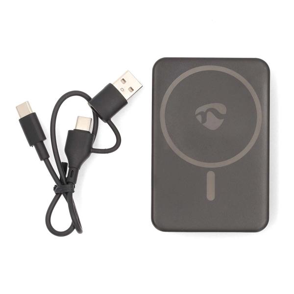 powerbank | 5000 mAh | kabelloses Laden | 1.67 / 2.22 / 3.0 A | Anzahl der Ausgänge: 1 | Ausgangsanschluss: 1x USB-C? | Eingangsverbindung: 1x USB-C? | PD3.0 20W | Lithium-Polymer