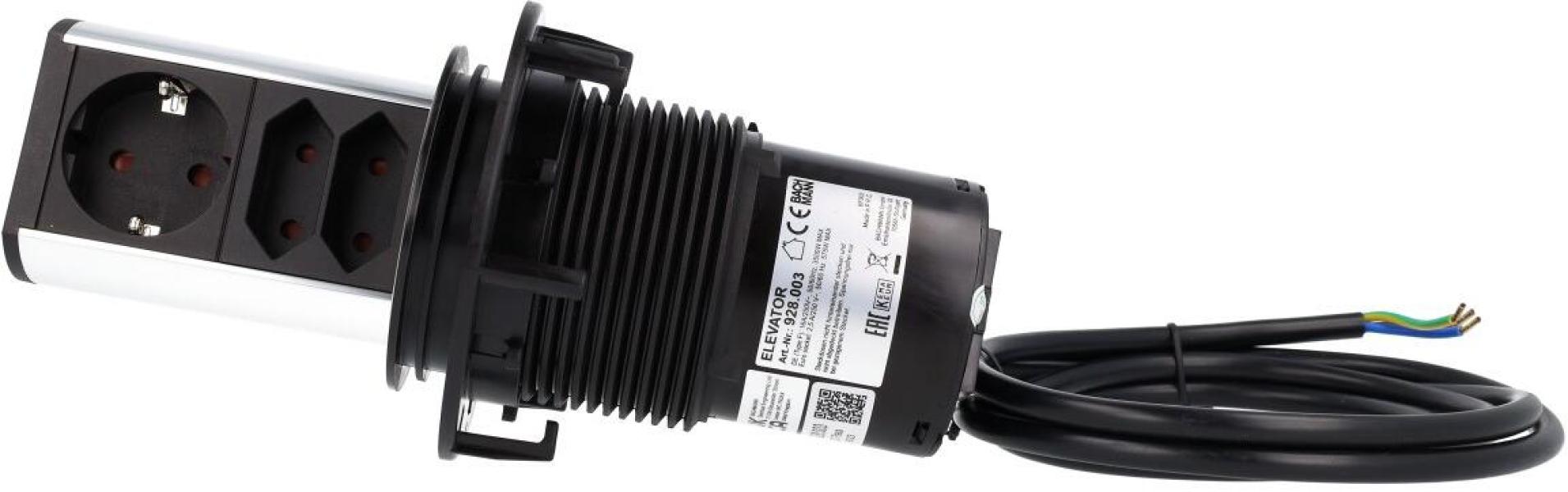 Bachmann 928.003 Steckdosenleiste Elevator, 3-fach