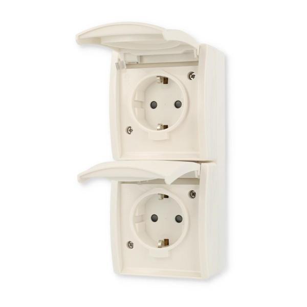 Busch-Jaeger 20-02 EBW-54 SCHUKO Zweifachsteckdose (2CKA002084A0722)