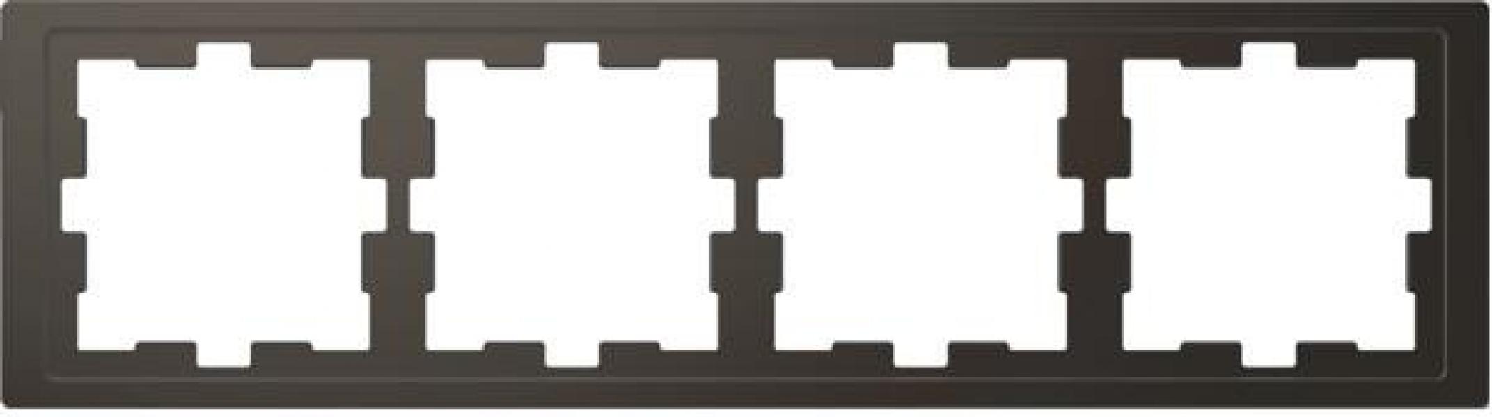 ARDEBO.de Merten D-Life Rahmen, 4fach, anthrazit (MEG4040-6534)