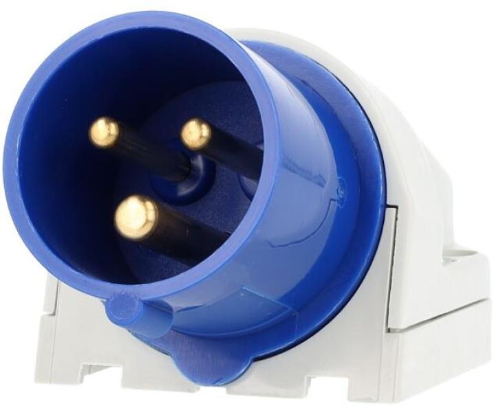 Walther Werke (610306) Wandgerätestecker, zur Außenbefestigung, 16 A, 3-polig, Kabeleinführung oben