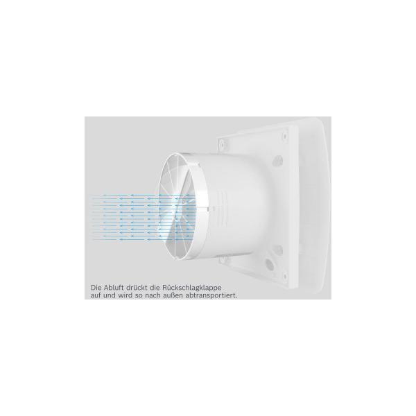 Bosch Badlüfter Fan 1500DH W100, Nachlaufzeit mit Abschaltfunktion (7738335626)