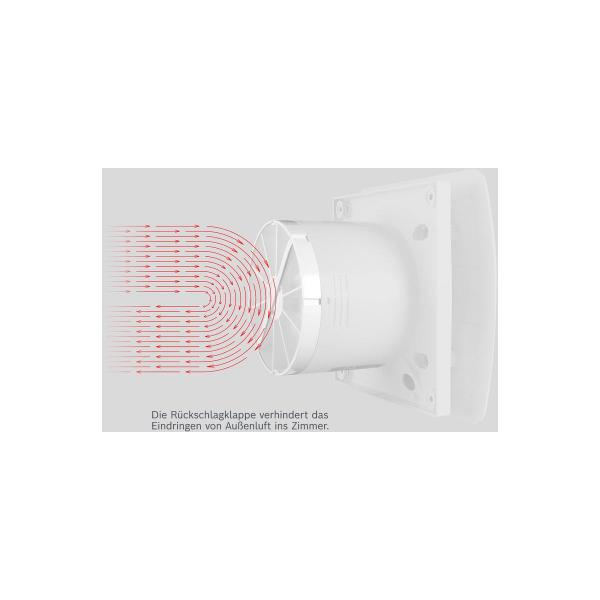 Bosch Badlüfter Fan 1500DH W100, Nachlaufzeit mit Abschaltfunktion (7738335626)