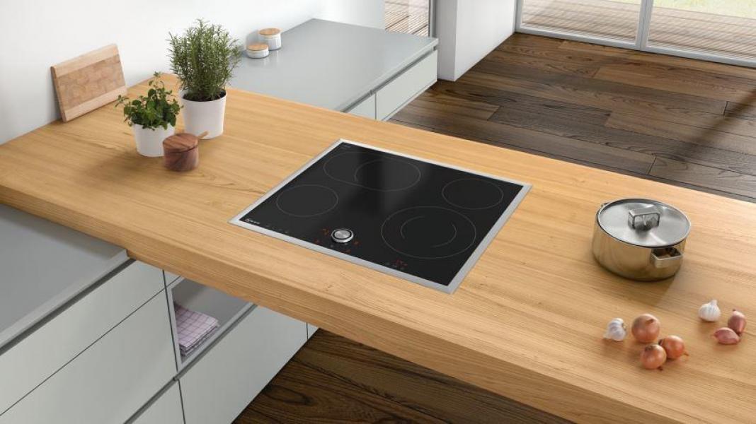 Neff T16BT76N0 N70 Autarkes Glaskeramik Kochfeld, Glaskeramik, 60 cm breit, TwistPad, Edelstahlrahmen