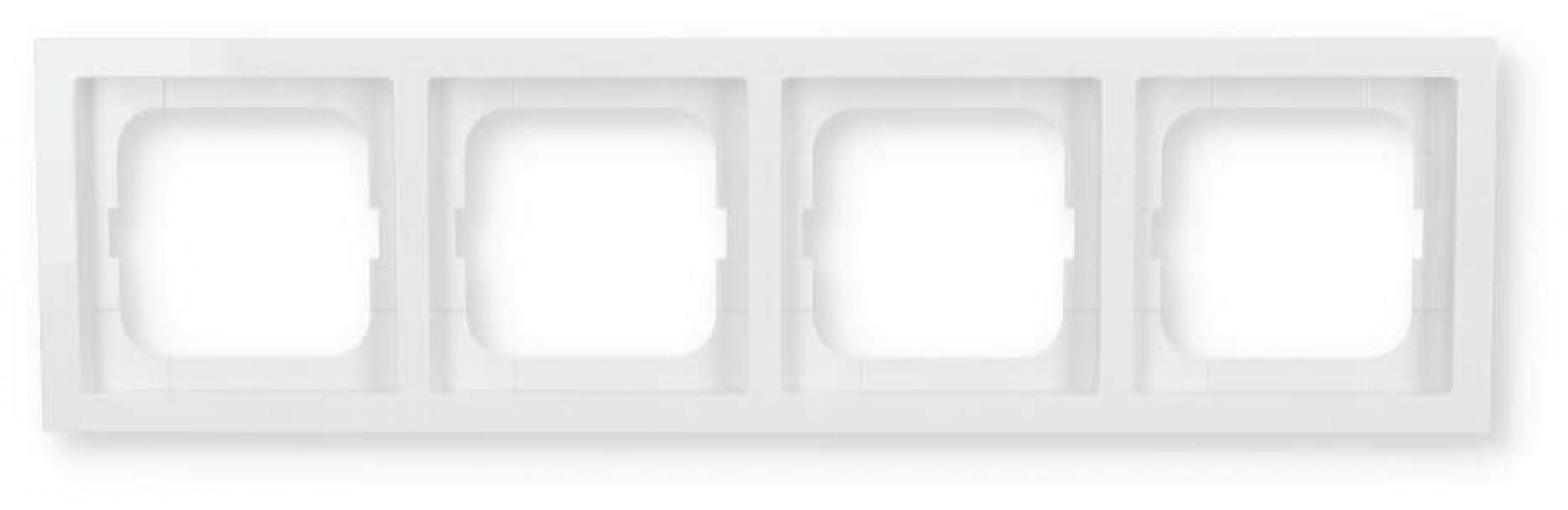 ARDEBO.de Busch-Jaeger 1724-184K Abdeckrahmen, future linear, 4-fach Rahmen, studioweiß (2CKA001754A4238)