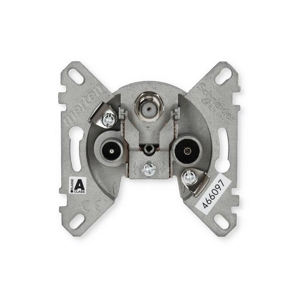 Merten Sat-Antennendose, 3fach, DIN EN 50083-1/A1, DIN EN 80083-2/A1, Unterputz (466097)