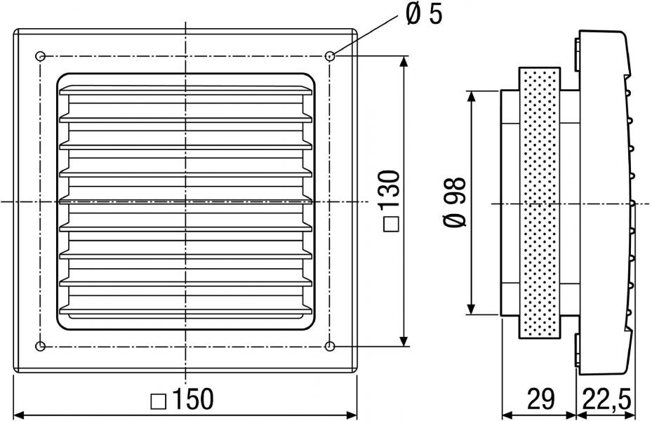 Maico SG 100 Außengitter (591.054)
