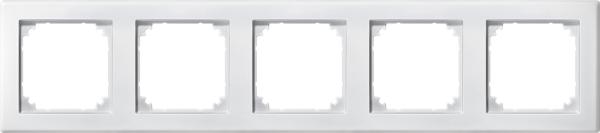 ARDEBO.de Merten 484519 Rahmen, M-SMART, 5fach. polarweiß matt