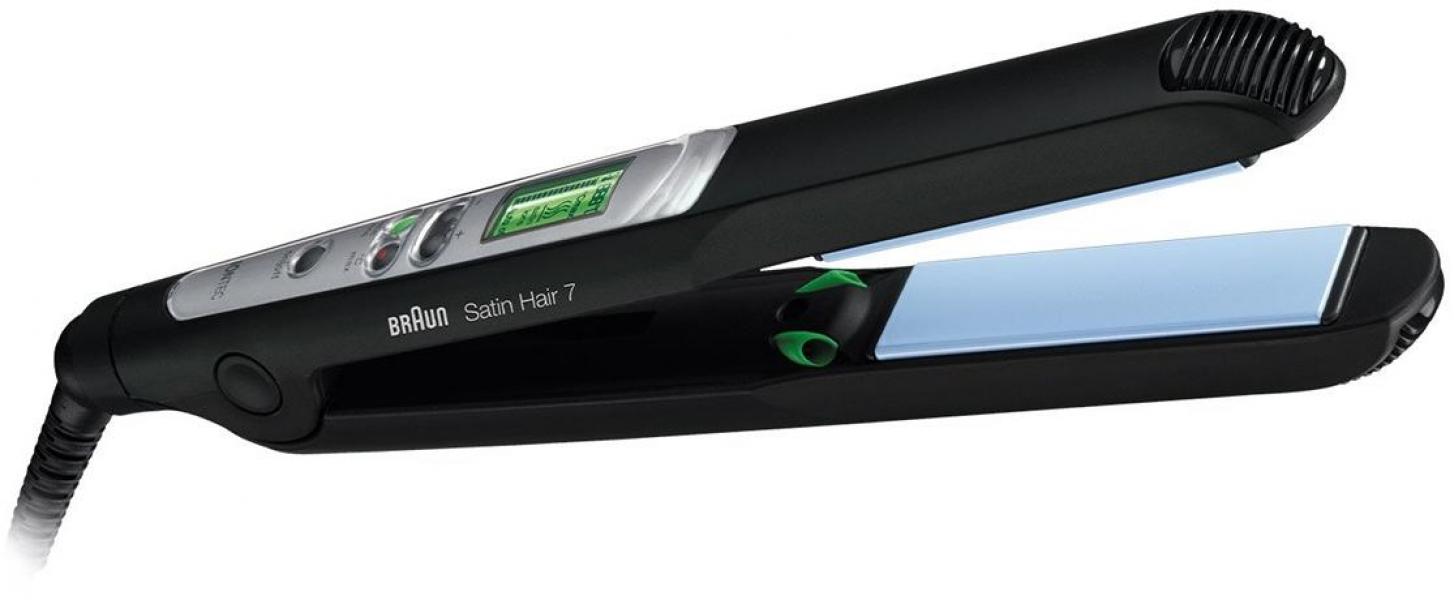 Braun ST710 Satin Hair 7 IONTEC Haarglätter, schwarz/silber