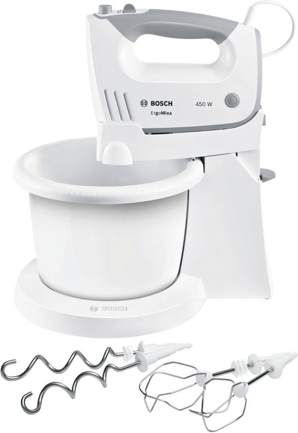 ARDEBO.de Bosch ErgoMixx MFQ36460 Handmixer, 450W, 5 Geschwindigkeitsstufen, weiß