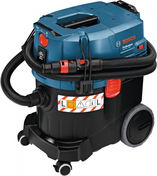 ARDEBO.de Bosch GAS35L SFC+ Nass-/Trockensauger (06019C3000), 1200 W, Flachfaltenfilter, schwarz/blau