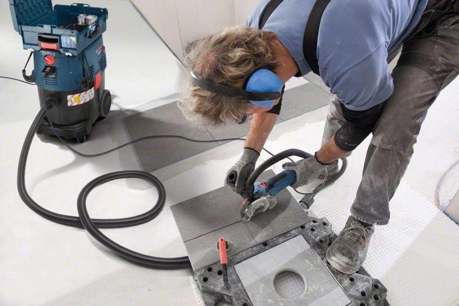 Bosch GAS35L SFC+ Nass-/Trockensauger (06019C3000), 1200 W, Flachfaltenfilter, schwarz/blau