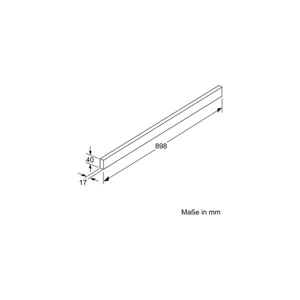 Neff Z54TH90N1 Griffleiste, Edelstahl