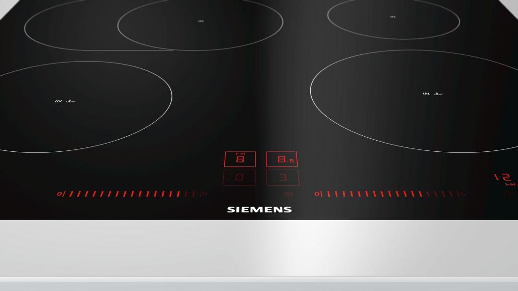 Siemens EH601LFC1E iQ300 Autarkes Induktionskochfeld, Glaskeramik, 60cm breit, bratSensor, reStart, schwarz