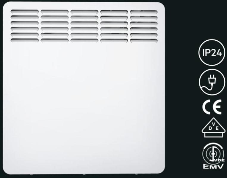 AEG WKL 755 Wandkonvektor, 750 W, LC-Display, Wochentimer, weiß (236532)