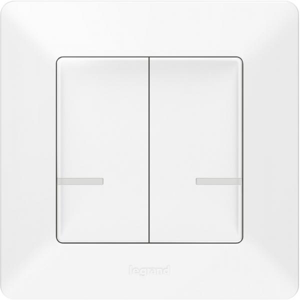 ARDEBO.de Legrand 752187 Valena Life with Netatmo Wandsender 2-fach, ultraweiß