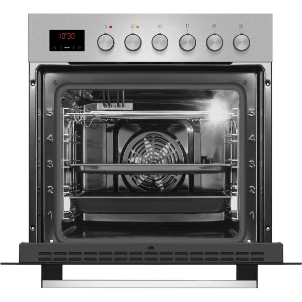Amica EHEG 934 112 E EEK: A Einbauherd-Set mit Gaskochfeld, 60 cm breit, 65 L, Window Timer, Heißluft, CoolDoor3, SoftClose, Glaskeramik, edelstahl