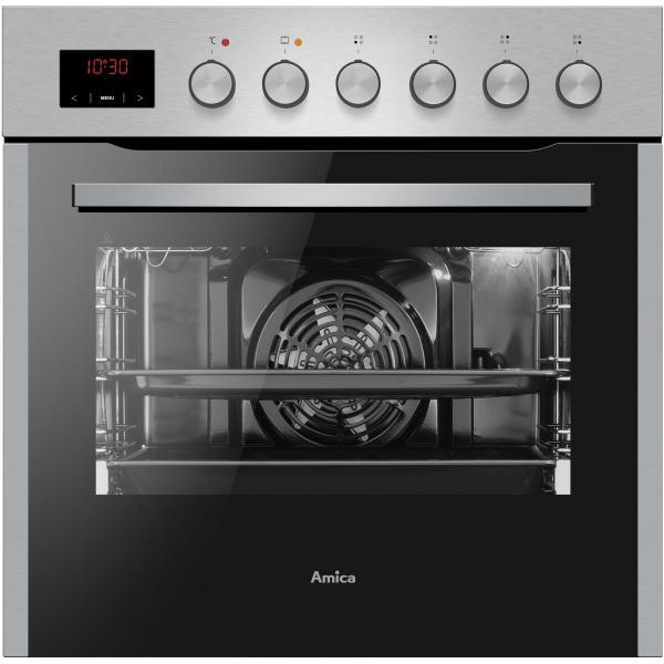 Amica EHEG 934 112 E EEK: A Einbauherd-Set mit Gaskochfeld, 60 cm breit, 65 L, Window Timer, Heißluft, CoolDoor3, SoftClose, Glaskeramik, edelstahl