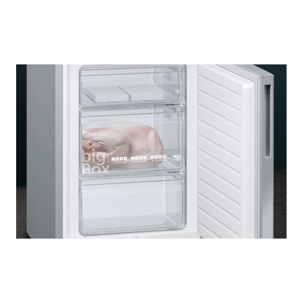 Siemens KG39EAICA iQ500 Stand Kühl-Gefrierkombination, 60cm breit, 343l, hyperFresh, antiFingerprint, edelstahl