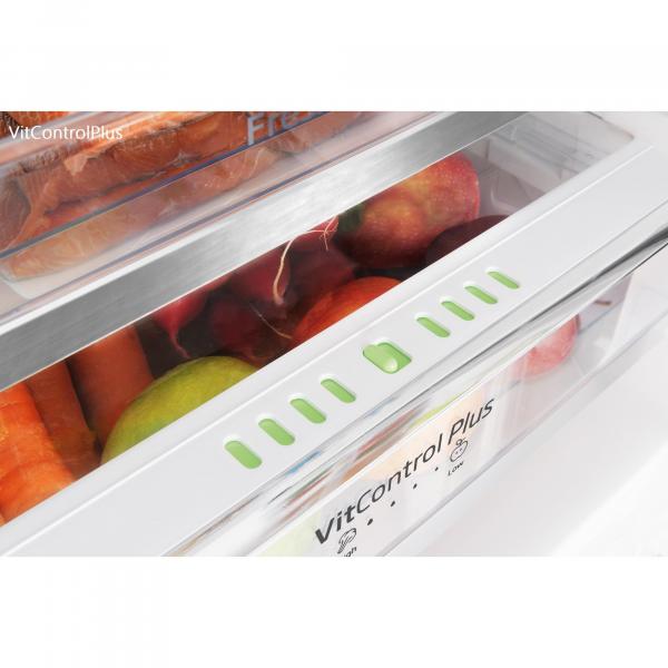 Amica KGCN 387 110 S Stand Kühl-Gefrierkombination, 54 cm breit, 170 cm hoch, 231 L, NoFrost, 0°C Freshzone, Air System, Superkühlen, Edelstahloptik schwarz