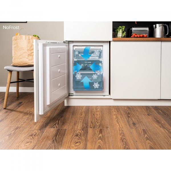 Amica KGCN 387 110 S Stand Kühl-Gefrierkombination, 54 cm breit, 170 cm hoch, 231 L, NoFrost, 0°C Freshzone, Air System, Superkühlen, Edelstahloptik schwarz