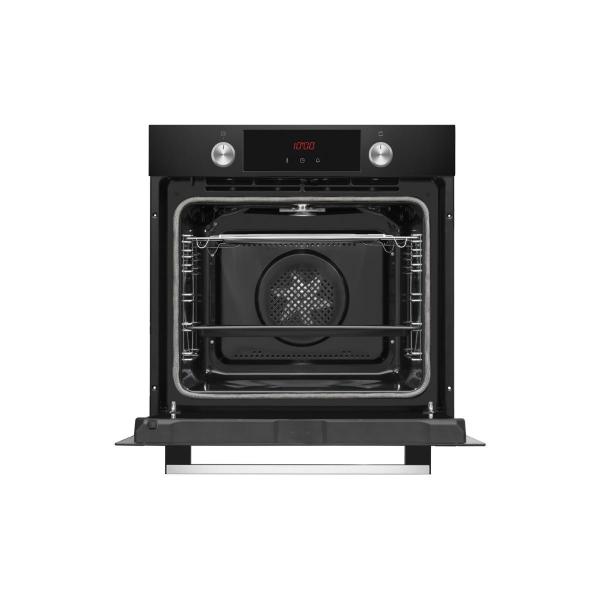 Amica EBPX 945 600 SM EEK: A+ Einbaubackofen, 60cm breit, 77 L, Pyrolyse, Eco-Funktion, 9 Backofenfunktionen, schwarz matt