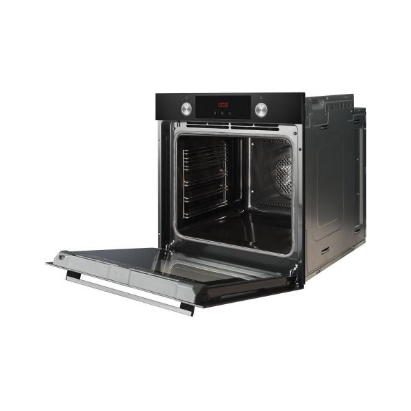 Amica EBPX 945 600 SM EEK: A+ Einbaubackofen, 60cm breit, 77 L, Pyrolyse, Eco-Funktion, 9 Backofenfunktionen, schwarz matt