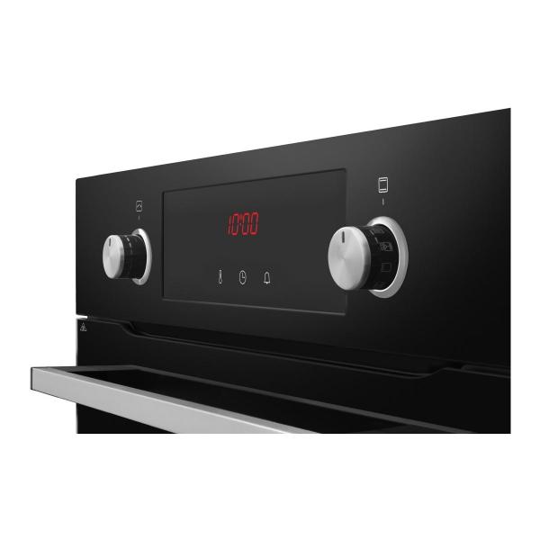 Amica EBPX 945 600 SM EEK: A+ Einbaubackofen, 60cm breit, 77 L, Pyrolyse, Eco-Funktion, 9 Backofenfunktionen, schwarz matt