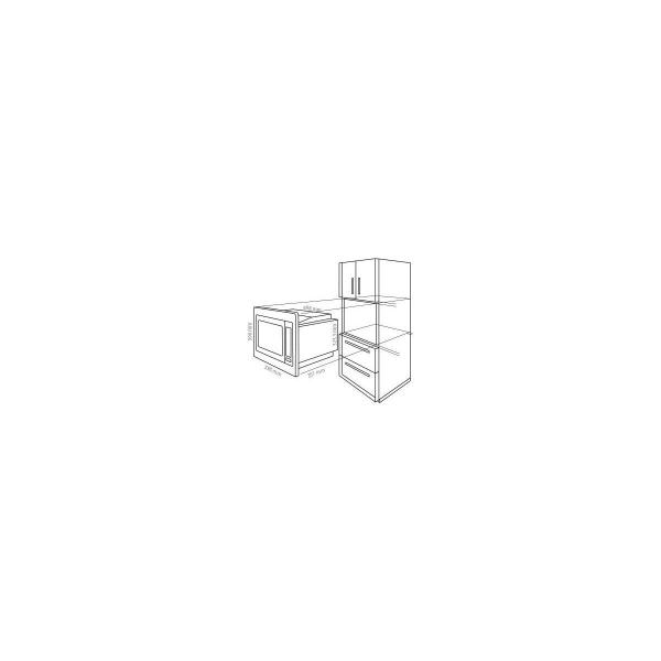 Bomann MWG 3001 H EB Einbau-Mikrowelle, 900/1300/2300 W, 25 L, Heißluft, Timer, edelstahl (630011)