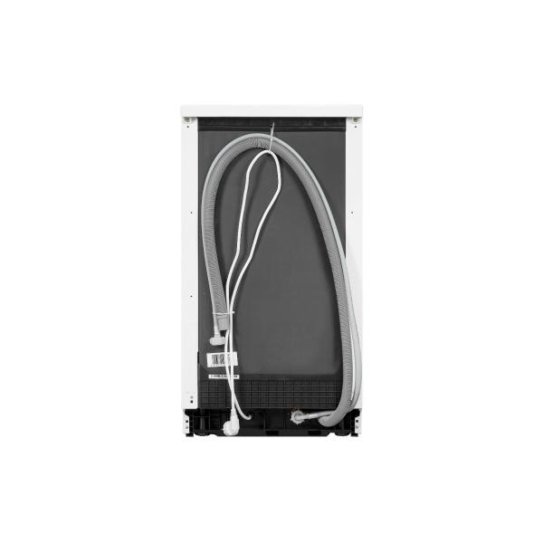 Exquisit GSP9109-030E Standgeschirrspüler, 45 cm breit, 9 Maßgedecke, Abklappbarer Tellerhalter, Extra trocknen, weiß