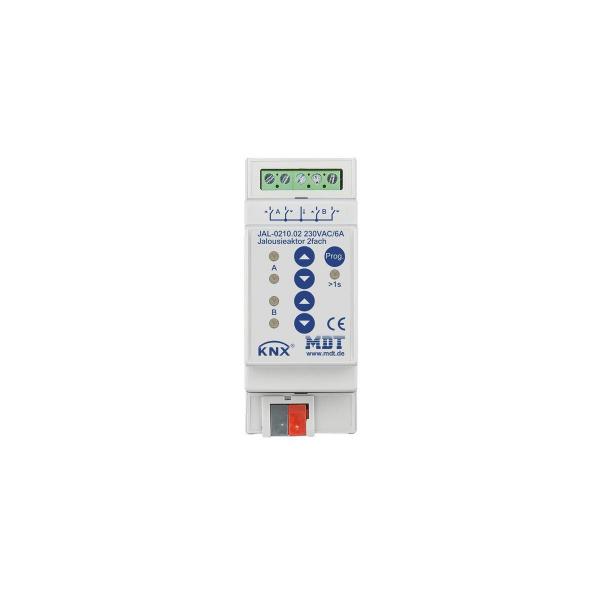 ARDEBO.de MDT JAL-0210.02 Jalousieaktor 2-fach, REG, 10A, für Motoren 230VAC bis 600W