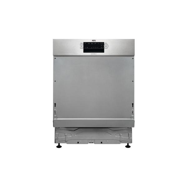 AEG FEE53680ZM Teilintegrierter Geschirrspüler, 60 cm breit, 13 Maßgedecke, AirDry, QuickLift, Satelliten-Sprüharm, edelstahl