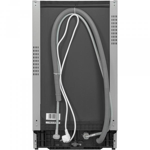 Exquisit EGSP2109-E-030E Vollintegrierter Geschirrspüler, 45 cm breit, 9 Maßgedecke, silber