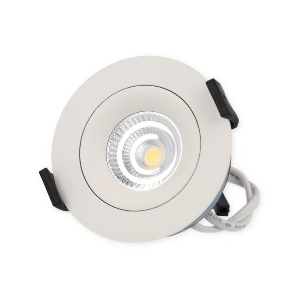Brumberg LED-Einbaustrahler, 350mA, 5,5W, 3000K, rund, strukturweiß (12276173)