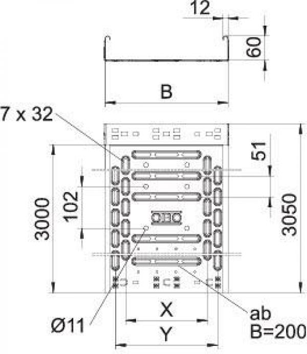 OBO Bettermann RKSM 630 Kabelrinne 60x300x3050 (6047654), 3 m