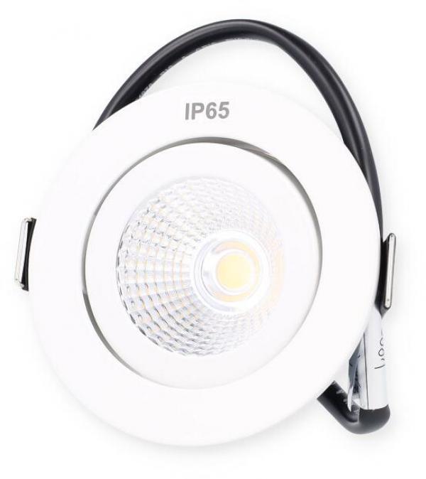 ARDEBO.de Brumberg LED-Einbaustrahler IP65, 6W, 650lm, 3000K, weiß (12353073)
