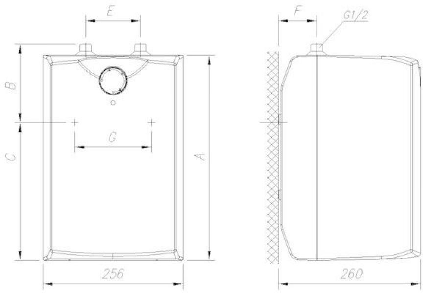 Gorenje GT 5 U N/D A Warmwasserspeicher (druckfest), 6,6 l, 2 kW, Frostschutz, weiß