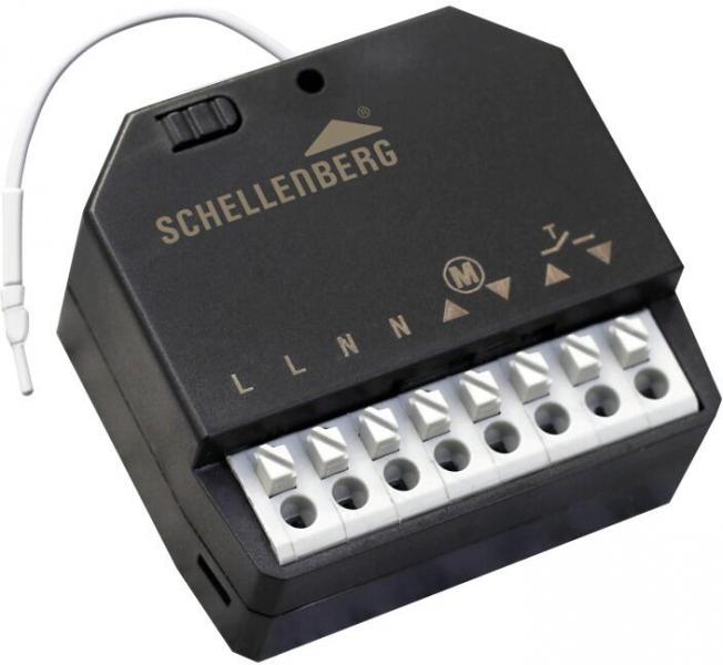 ARDEBO.de Schellenberg Funk-Empfangsmodul zur Steuerung von Rollladen-, Raffstore,- und Markisenmotoren, anthrazit (20017)