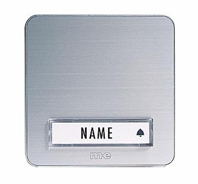ARDEBO.de M-E KTA-1-AS Klingeltaster, Aufputz, 1 Familienhaus, Alu/silbermetallic (40654)