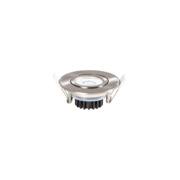 ARDEBO.de Ledxon EDOS Einbaustrahler Schwenkbar IP65, 9W, 730lm, 3000K, nickel gebürstet (7008111)